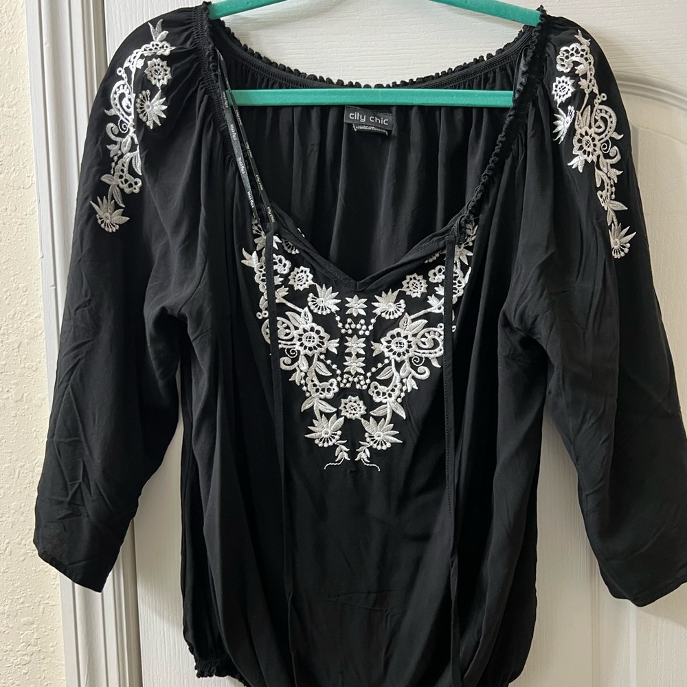 City Chic 18(M) Boho Blouse
